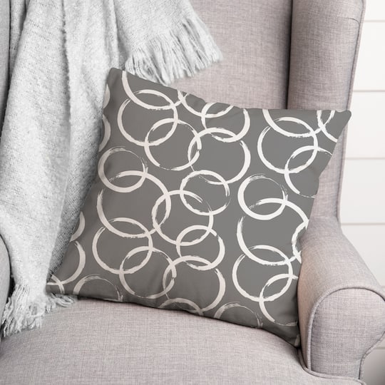 18" x 18" Circles Versatile Throw Pillow